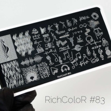 Пластина для стемпинга RichColor RR 83