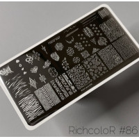 Пластина для стемпинга RichColor RR 86