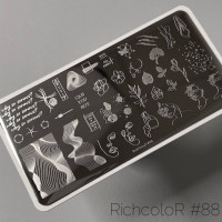 Пластина для стемпинга RichColor RR 88