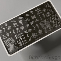 Пластина для стемпинга RichColor RR 90