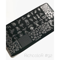 Пластина для стемпинга RichColor RR 92