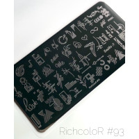 Пластина для стемпинга RichColor RR 93