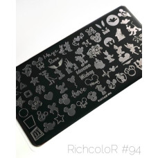 Пластина для стемпинга RichColor RR 94