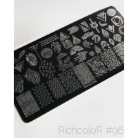 Пластина для стемпинга RichColor RR 96