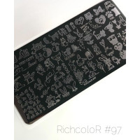 Пластина для стемпинга RichColor RR 97